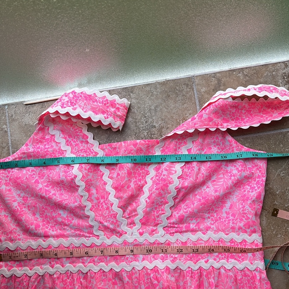 Lilly Pulitzer Pink Floral Tiered Sundress - Picture 11 of 15